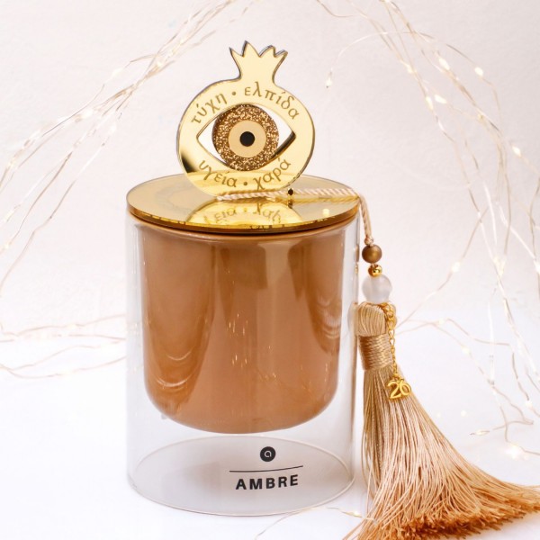 Αρωματικό Κερί Γούρι 2026 με Καπάκι: Ρόδι & Μάτι Γκλίτερ Αρωματικό Κερί Γούρι 2026 με Καπάκι: Ρόδι και Μάτι Γκλίτερ